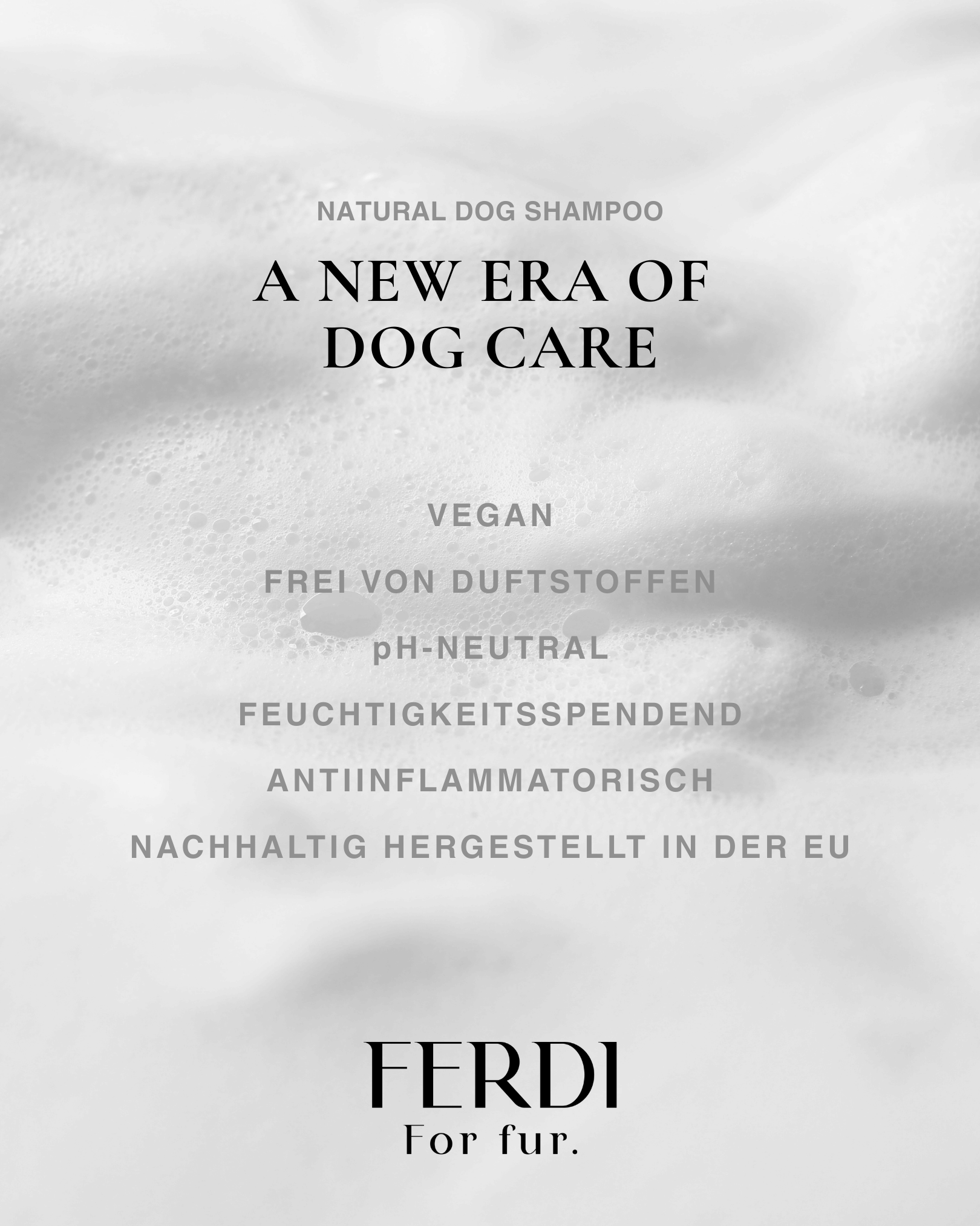 Natürliches Hundeshampoo für sensibles Fell